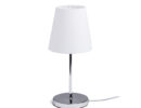 NYC/CONNY 15/15 Tischleuchte  Polycotton weiß/Chrom 230V LED E27 11W