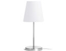 NYC/CONNY 15/15 Tischleuchte  Polycotton weiß/Nickel 230V LED E27 11W