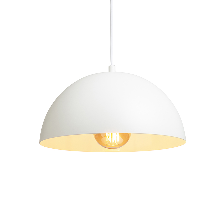 GLADYS 30 Pendelleuchte weiß/weiß 230V LED E27 15W