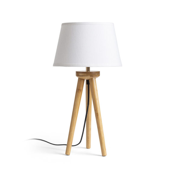 BASCO Tischleuchtenfuß Bambus 230V LED E27 15W