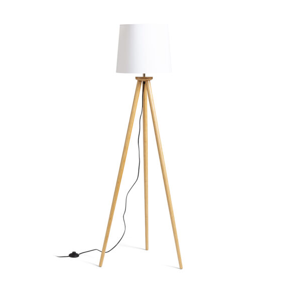 BASCO Standsockel Bambus 230V LED E27 15W