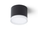 MEMA Deckenleuchte schwarz satiniertes Akryl 230V LED GX53 7W