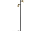 FLYNN II Standleuchte  schwarz/Gebürstes Messing 230V LED GU10 2x9W