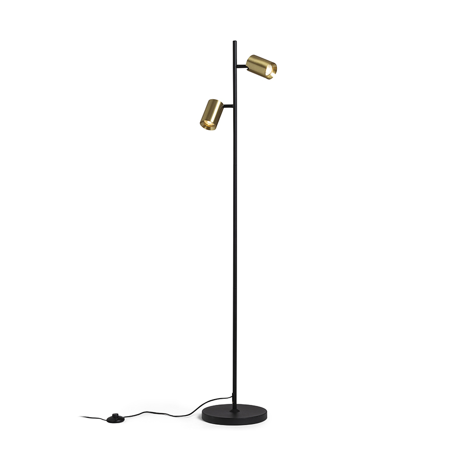 FLYNN II Standleuchte weiß 230V LED GU10 2x9W