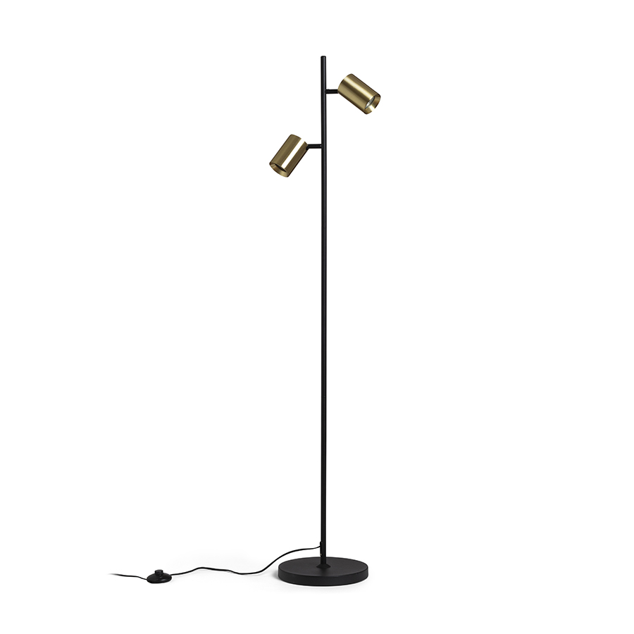 FLYNN II Standleuchte weiß 230V LED GU10 2x9W