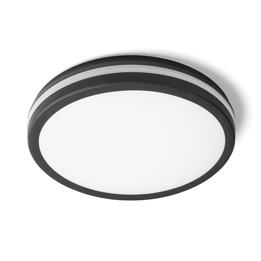 SONO 40 Aufbauleuchte schwarz Kunststoff 230V LED 40W IP65 3000K 4000K 6000K
