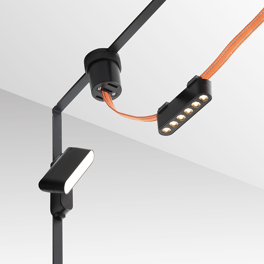 OXONIA 11 schwenkbare Leuchten fürs VEGA/WAVE System schwarz 24= LED 6W 110° 3000K 4000K 6500K