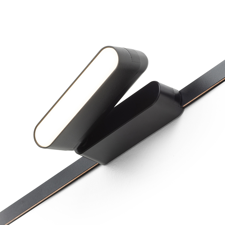 OXONIA 11 schwenkbare Leuchten fürs VEGA/WAVE System schwarz 24= LED 6W 110° 3000K 4000K 6500K