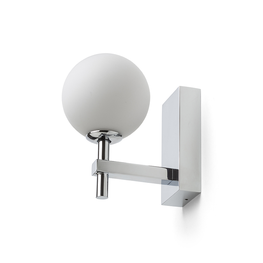PEGGY Wandleuchte Chrom/Opalglas 230V LED G9 6W IP44