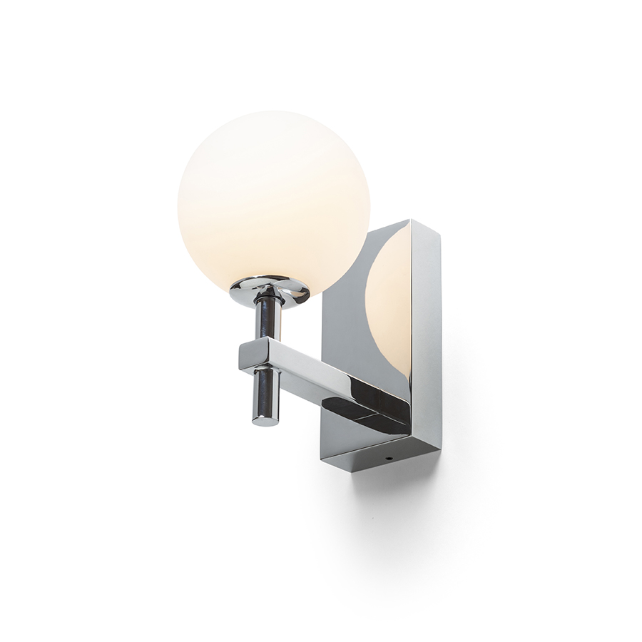 PEGGY Wandleuchte Chrom/Opalglas 230V LED G9 6W IP44