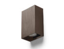 CAPRI RC Wandleuchte  Gebürstes Bronze 230V LED GU10 2x9W