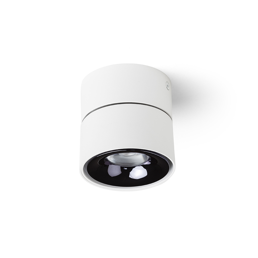 ALBANO Aufbauleuchte schwarz/goldgelb 230V LED 5W 3000K