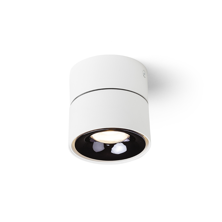 ALBANO Aufbauleuchte schwarz/goldgelb 230V LED 5W 3000K