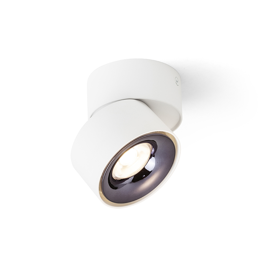 ALBANO Aufbauleuchte schwarz/goldgelb 230V LED 5W 3000K