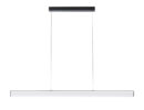 RIVIER LED I Pendelleuchte  schwarz/milchfarbenes Acryl 230V LED 24W  3000K