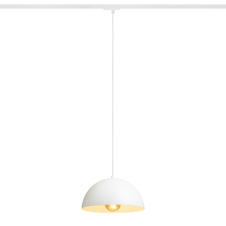 GLADYS 30 für 1-Phasen-Stromschiene weiß/weiß 230V LED E27 15W