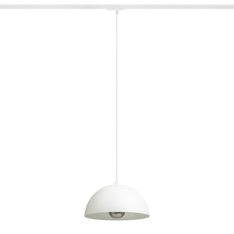 GLADYS 30 für 1-Phasen-Stromschiene weiß/weiß 230V LED E27 15W