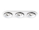 SHARM R III Einbauleuchte weiß Schwarzchrom 230V LED 3x10W 24° 3000K