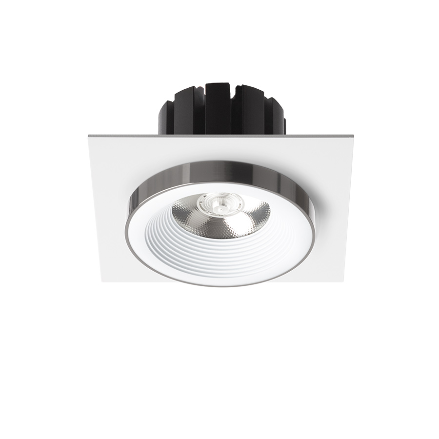 SHARM SQ I Einbauleuchte weiß Schwarzchrom 230V LED 10W 24° 3000K