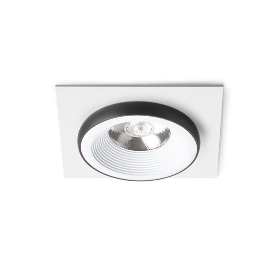 SHARM SQ I Einbauleuchte weiß/schwarz 230V LED 10W 24° 3000K
