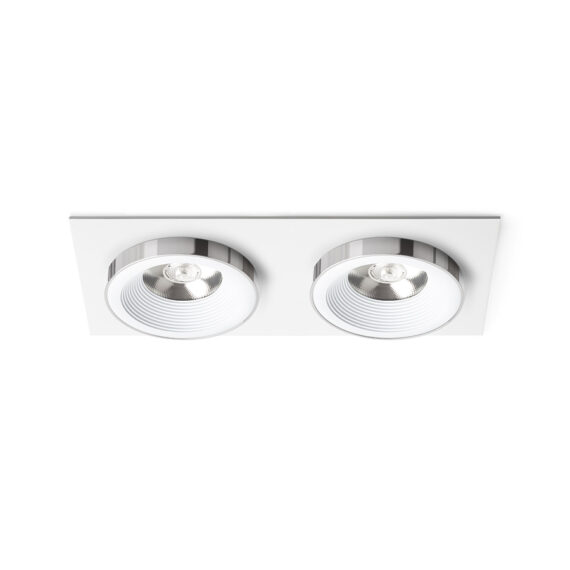SHARM SQ II Einbauleuchte weiß Chrom 230V LED 2x10W 24° 3000K