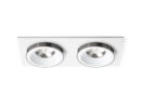SHARM SQ II Einbauleuchte weiß Schwarzchrom 230V LED 2x10W 24° 3000K