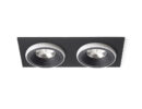 SHARM SQ II Einbauleuchte schwarz/weiß 230V LED 2x10W 24° 3000K