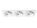 SHARM SQ III Einbauleuchte weiß Chrom 230V LED 3x10W 24° 3000K